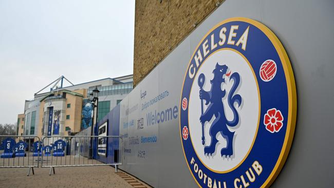 Chelsea's Stamford Bridge stadium in London. Photo by JUSTIN TALLIS / AFP.