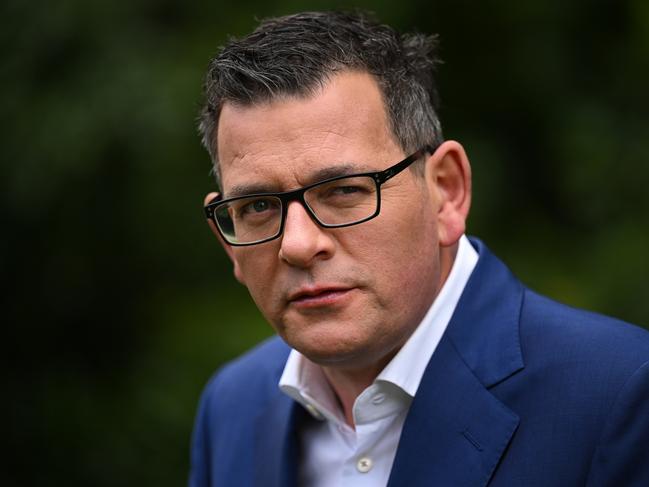 Victorian Premier Daniel Andrews addresses the media at a press conference in Melbourne, Sunday, November 27, 2022. Premier Daniel Andrews has led Labor to victory at the Victoria election, for a third term in power. (AAP Image/James Ross) NO ARCHIVING