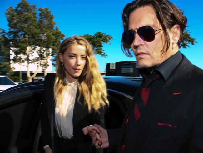 During divorce proceedings Johnny Depp’s ex-wife Amber Heard accused him of being physically violent. Picture: AFP/Patrick Hamilton