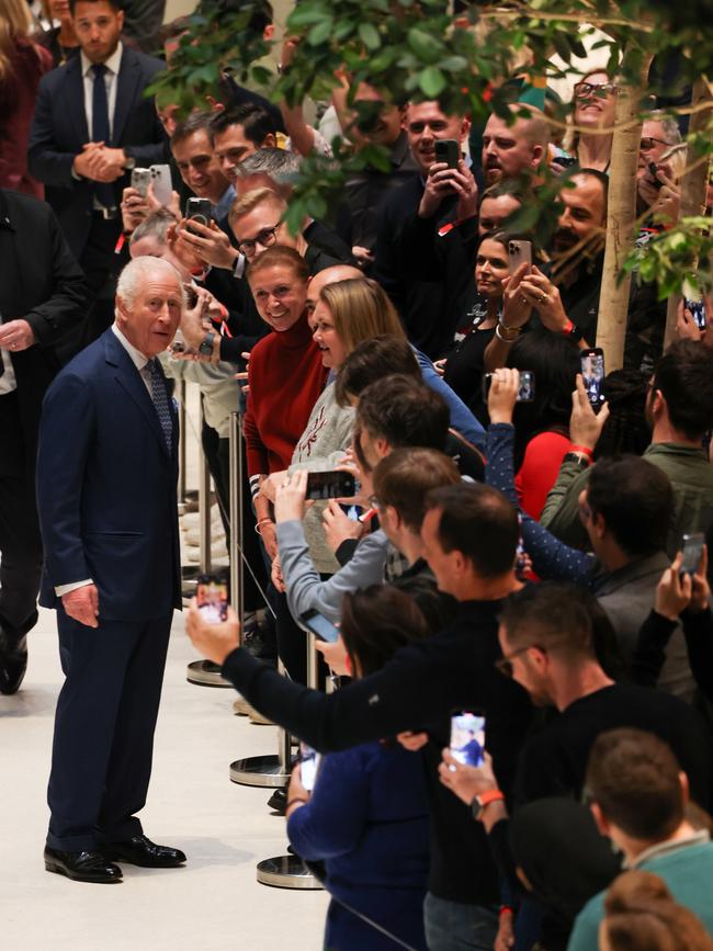 Charles visit stirred a frenzy. Picture: Getty Images