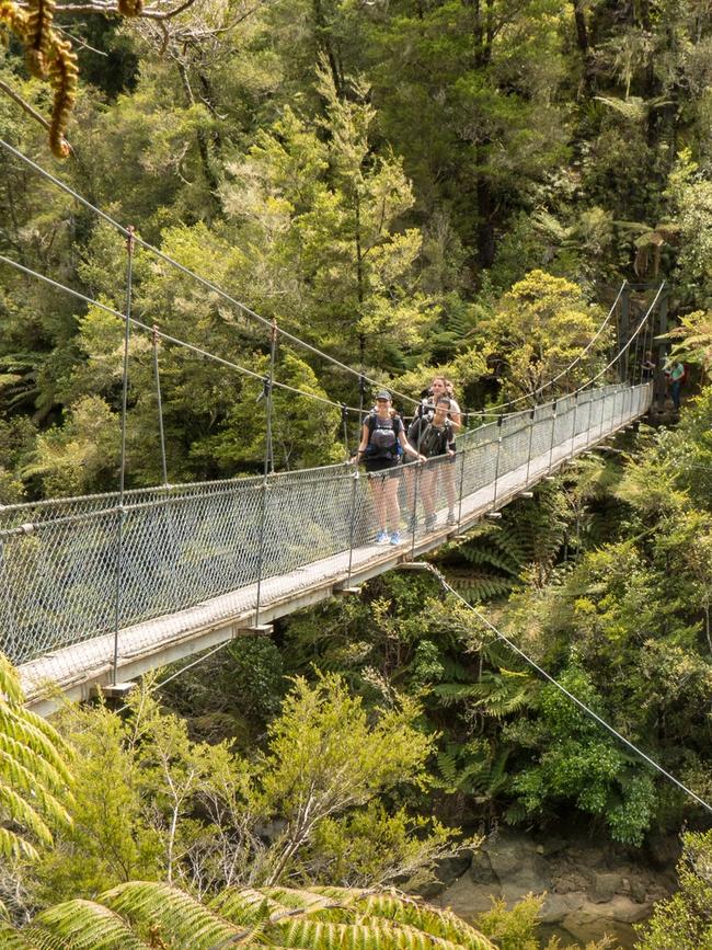 People holidaying in New Zealand.