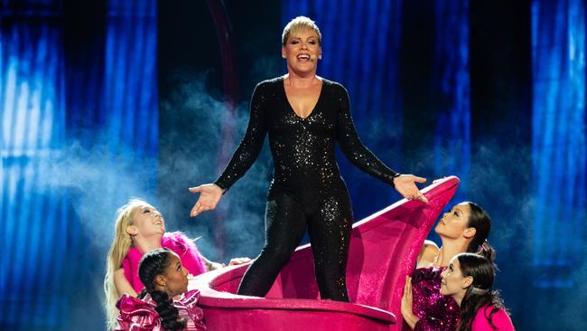 Rescheduling dates on Pink’s mammoth tour has proven a logistical challenge. Picture: AAP