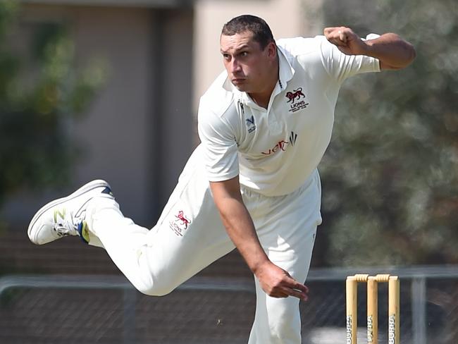 Trent Lawford grabbed three wicket. Picture: Steve Tanner