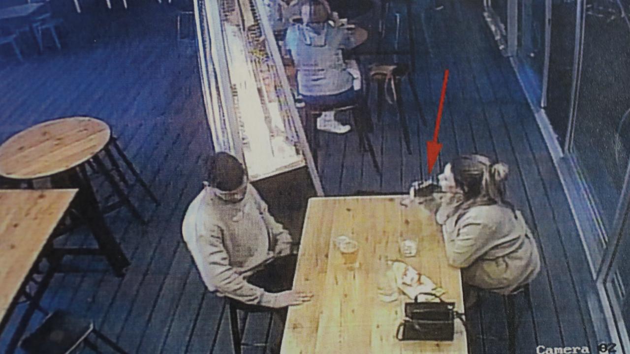 Lauren Willgoose seen on CCTV drinking alcohol before the fatal crash. Picture: NCA NewsWire / Dean Martin