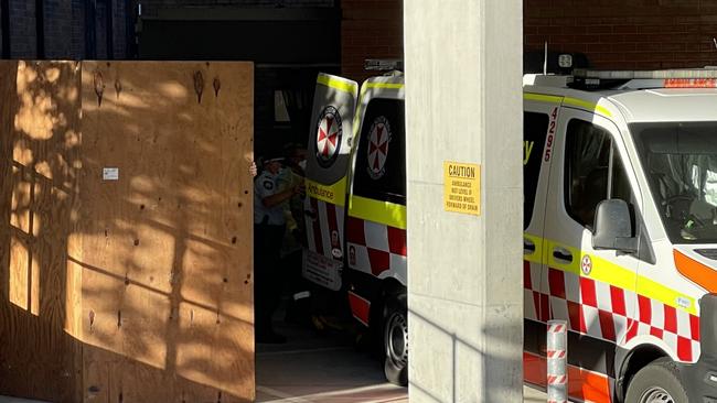 AJ Elfalak arrives at Maitland Hospital after he was found in Putty following an exhaustive search. Picture: Amy Ziniak