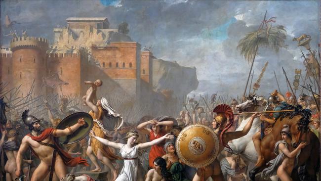 Jacques-Louis David, Intervention of the Sabine women, 1799, Paris, Louvre