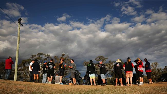 Crowd on top of the mountain at the Bathurst 1000. Picture Rohan Kelly