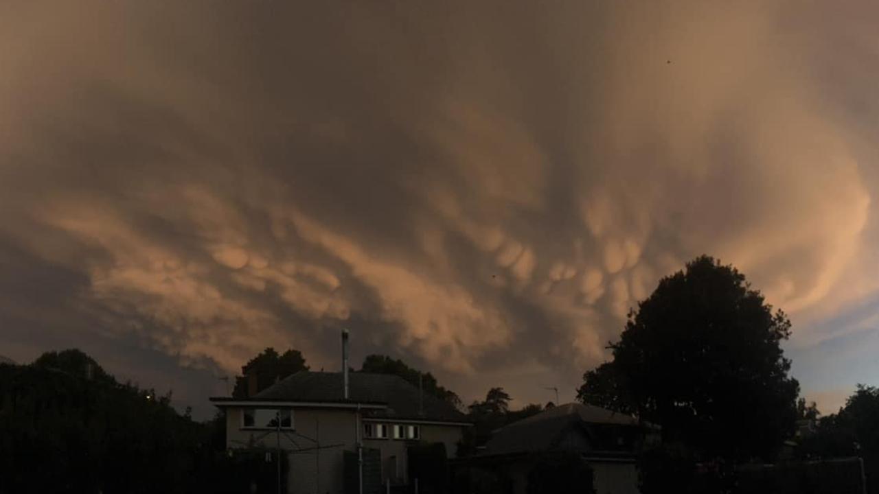 Stormclouds over Toowoomba. Picture: Libby Cee/Facebook