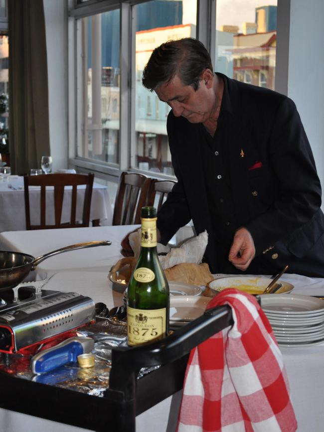 Mr Berlusconi working at La Casa Italiana in Goulburn.