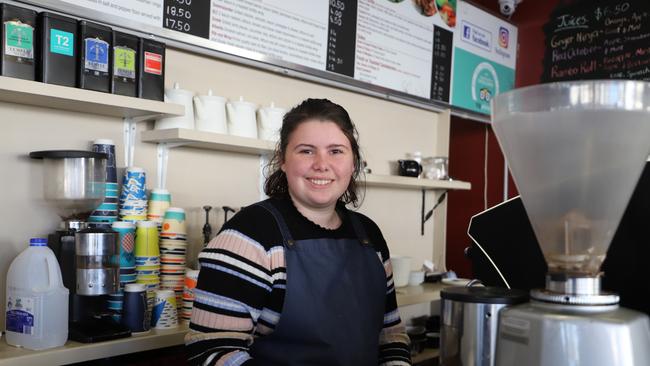 Barista Chloe Riley said the event had given the business a boost (Photo: Zilla Gordon).