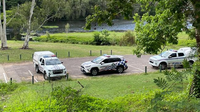 Policed declared a crime scene at Black Weir Park in Townsville, after a woman was attacked in the early morning of January 6.