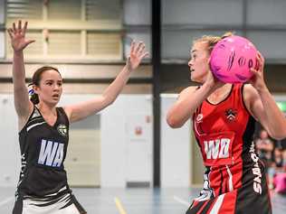 Jada Cleary - WA Siena Catholic College, Sippy Downs and Sarah Nash - Shalom College Bundaberg. Picture: Brian Cassidy