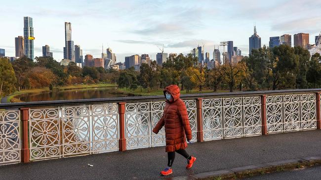 Melbourne is 10 days into a two-week lockdown. Picture: Ian Currie