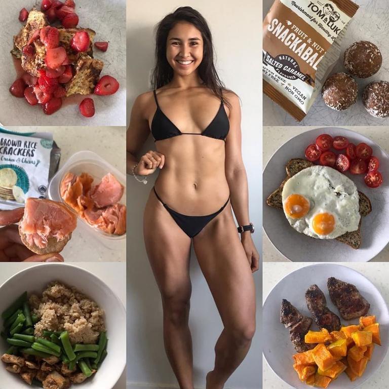 Her diet today is made up of with 80-90 per cent whole foods and 10-20 per cent soul foods. Picture: Instagram/anjuli_fitforlife