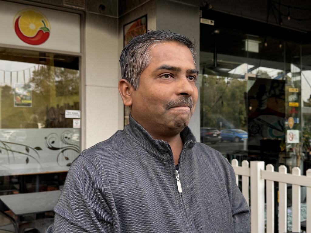 A neighbouring shop owner Jijo Paul said he got the call last night from police at about 2:30am where he arrived to see the burnt out car still in the front of the shop.