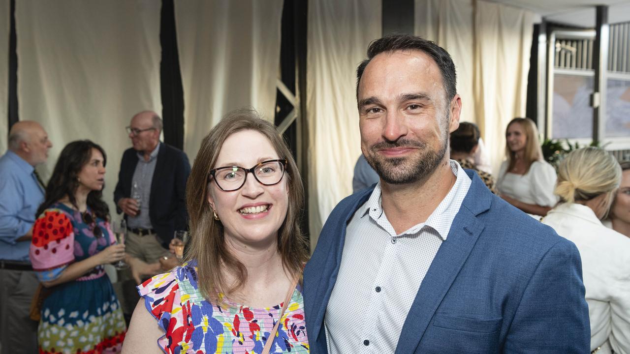 Kathryn Organ-Moore and Josh McKeon at the Patterson &amp; Co Family Law opening function at the Rowes Building, Friday, February 7, 2025. Picture: Kevin Farmer