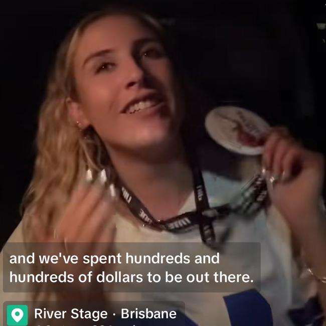 Courtney said the experience last night was both amazing and traumatic. Picture: TikTok