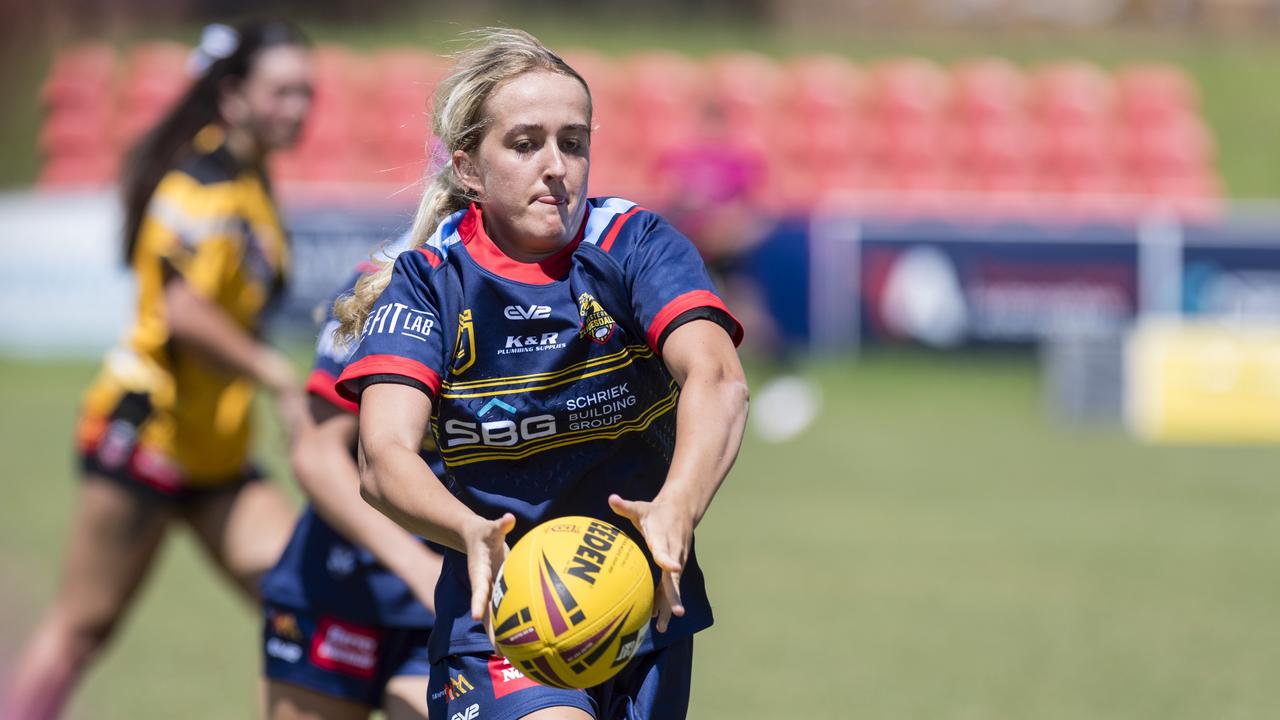 Mikeely Scott ((pictured in action for the Western Clydesdales Harvey Norman U19s) is a tough tackling star for Valleys. Picture: Kevin Farmer