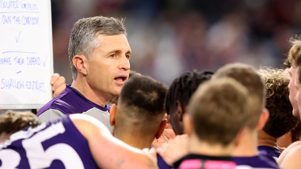 Dockers coach Justin Longmuir is already feeling the heat. Picture: James Worsfold/Getty Images