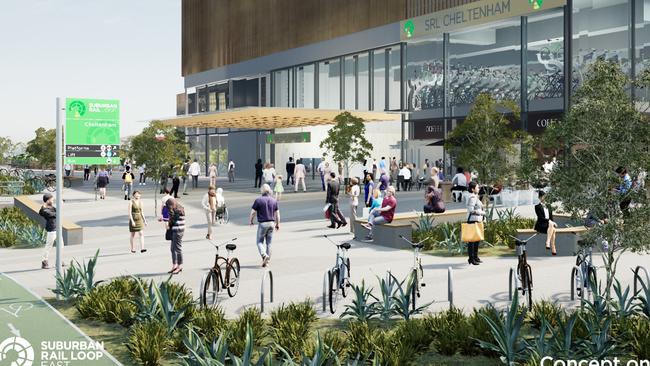 How Cheltenham Station is set to look. Picture: Supplied