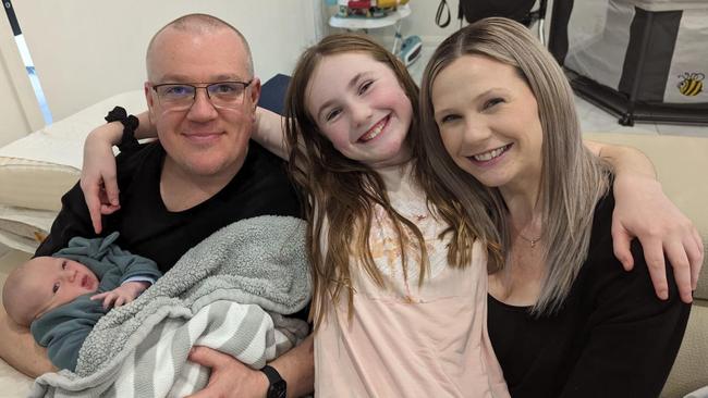 Charlotte O’Brien with her parents Mat and Kelly and Will the little brother she adored. Picture: Supplied by her family