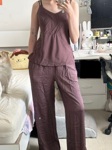 Boody Vegan Silk Pyjamas. Picture: news.com.au checkout/Harriet Amurao