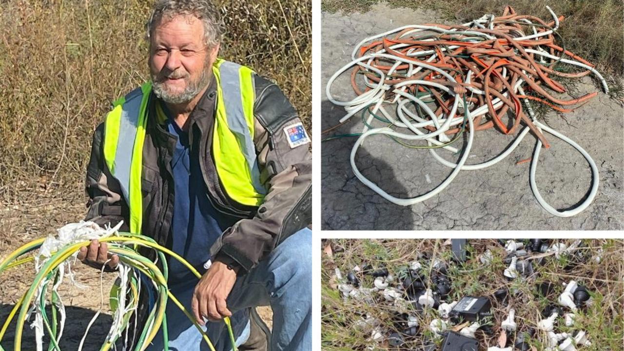 Townsville TIDY co-ordinator Dave Dudley says there is increasing illegal dumping linked to copper thefts. Picture: Dave Dudley.