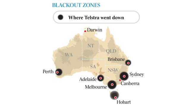 Blackout zones.