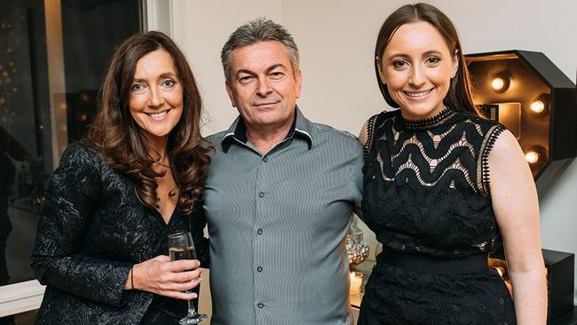 Karen Ristevski with her husband Borce Ristevski and daughter Sarah. Supplied