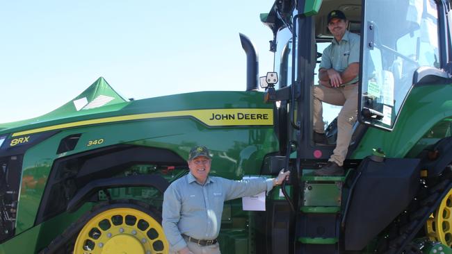 John Deere service manager David Priestley and Lismore branch manager Steve Emmet said farmers had shown a lot of interest in their latest farming technology. Photo: Alison Paterson