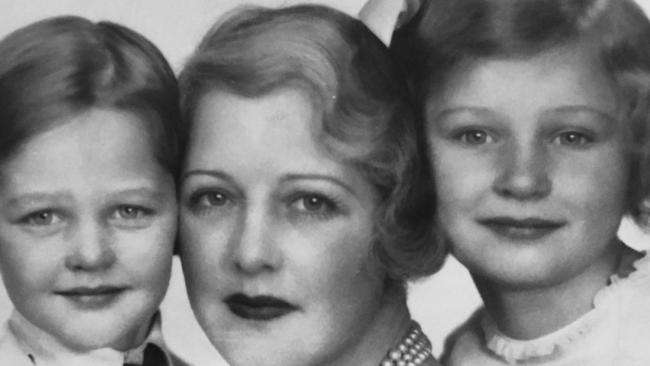 Enid Lindeman with her children with second husband Frederick Cavendish, son Caryll and daughter Pat.