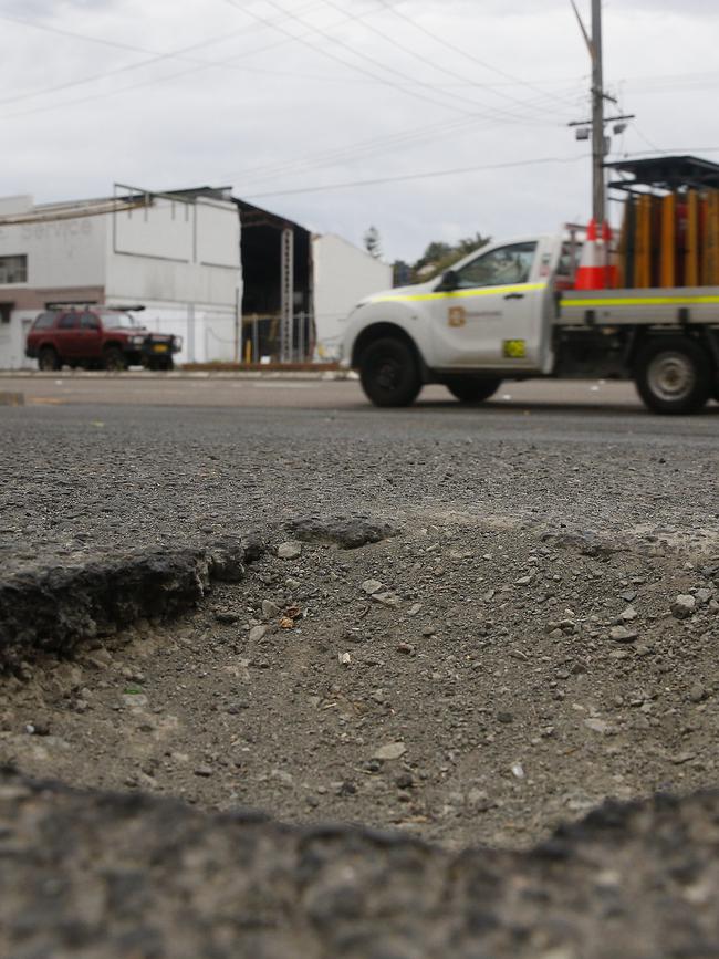NRMA said councils don’t have enough funding to keep up with road repairs. Picture: John Appleyard