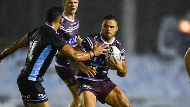 Dylan Walker played 40 minutes for the Sea Eagles. Picture: Nathan Hopkins/NRL Photos