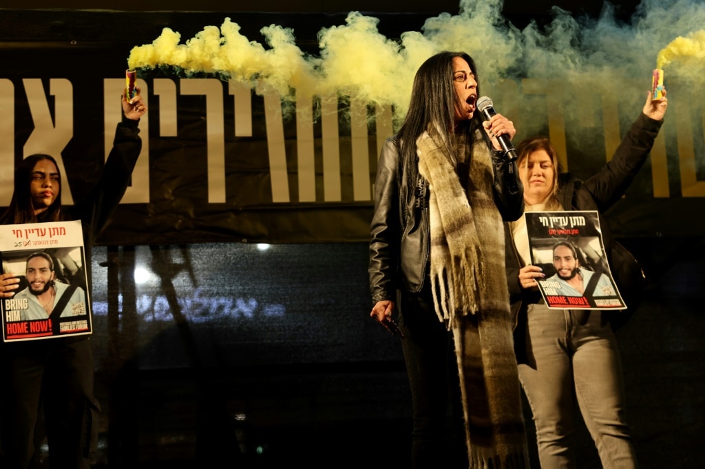 Demonstrators in Tel Aviv called for the release of all hostages still held by militants in Gaza