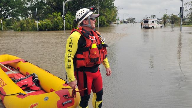 Ten year anniversary of Cyclone Yasi. Severe Cyclone Yasi 2011. Aftermath. Ingham Floods. Swift Water Response team member Pete Mapson in Townsville Road after helping with an emergency medical evacuation Picture: Evan Morgan