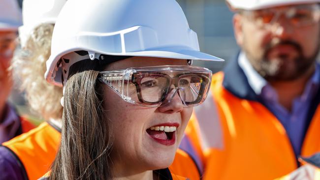 Suburban Rail Loop Minister Harriet Shing says the project is currently on time and on budget. Picture: Ian Currie/NewsWire
