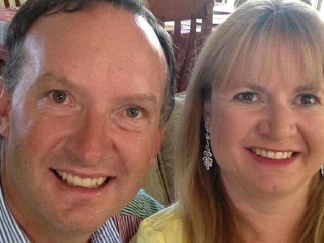 Walcha sheep grazier Mathew Dunbar with partner Natasha Beth Darcy, who has been charged with his murder.