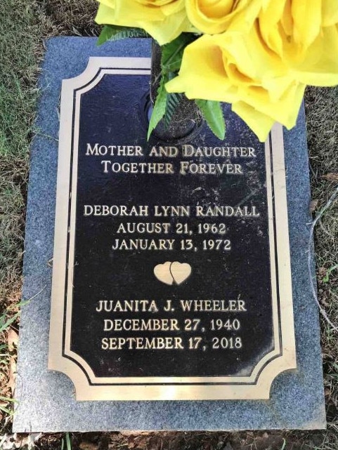 Debbie and her mother Juanita are now buried together. Picture: Find A Grave