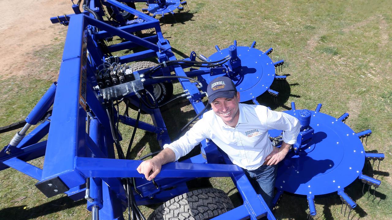 Berrima Engineering’s Martin Morona with the Berrima Rapid Rotor at the Henty Machinery Field Days. Picture: Yuri Kouzmin