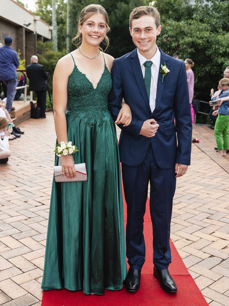 Laura Patterson and Sam Gladwin at Fairholme College formal, Wednesday, March 29, 2023. Picture: Kevin Farmer