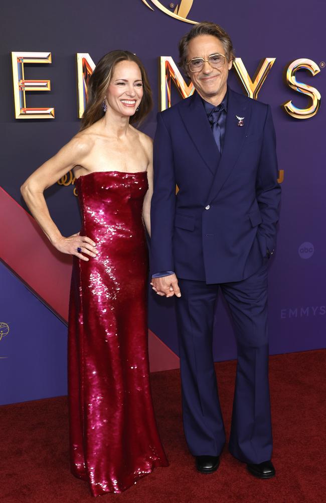 Susan Downey with her husband Robert Downey Jr. Picture: Getty Images