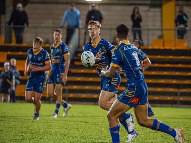 Ethan Sanders was on fire for Parramatta. Picture: Thomas Lisson