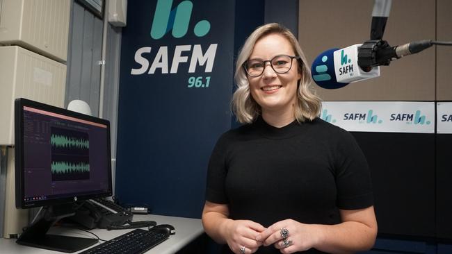 Radio announcer Britt Alyen moved to Mount Gambier after her Hobart radio show was axed. Picture: Jessica Ball