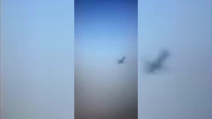 Video claims to show final moments of crashed Russian jet 