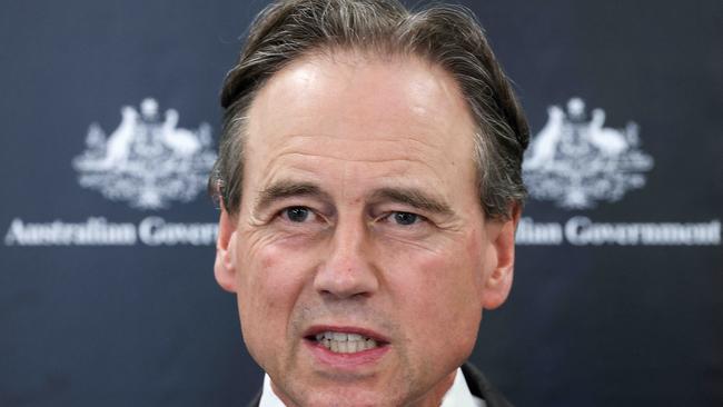 Federal Health Minister Greg Hunt says the hope is that people can play sport at all levels without endangering their long term brain health. Picture: NCA NewsWire / Ian Currie