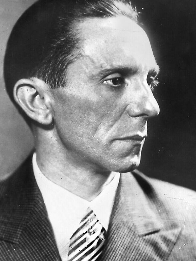 Nazi propagandist Joseph Goebbels.