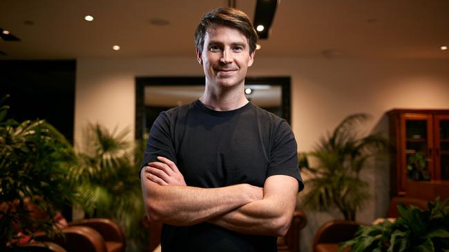 Amber Electric co-founder Dan Adams says there are enough household batteries and EVs to meet Australia’s renewable energy storage requirements. Picture: Louis Trerise