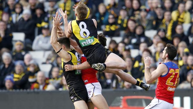 Jack Riewoldt dominated against the Lions in Round 23. Picture: Getty Images