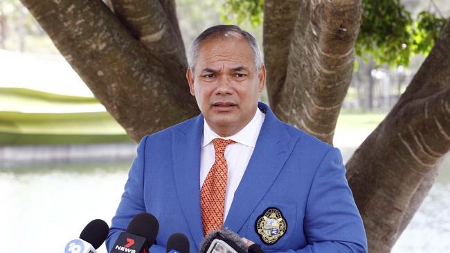 Gold Coast Mayor Tom Tate during a press conference. Picture: Tertius Pickard