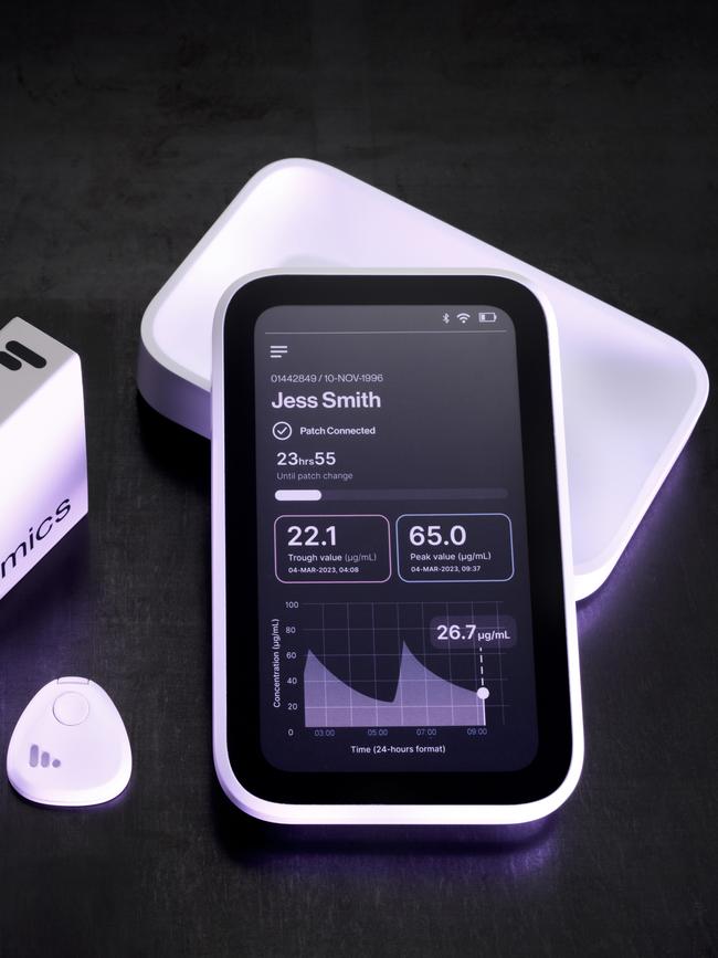 A Nutromics medical patch and monitoring device.